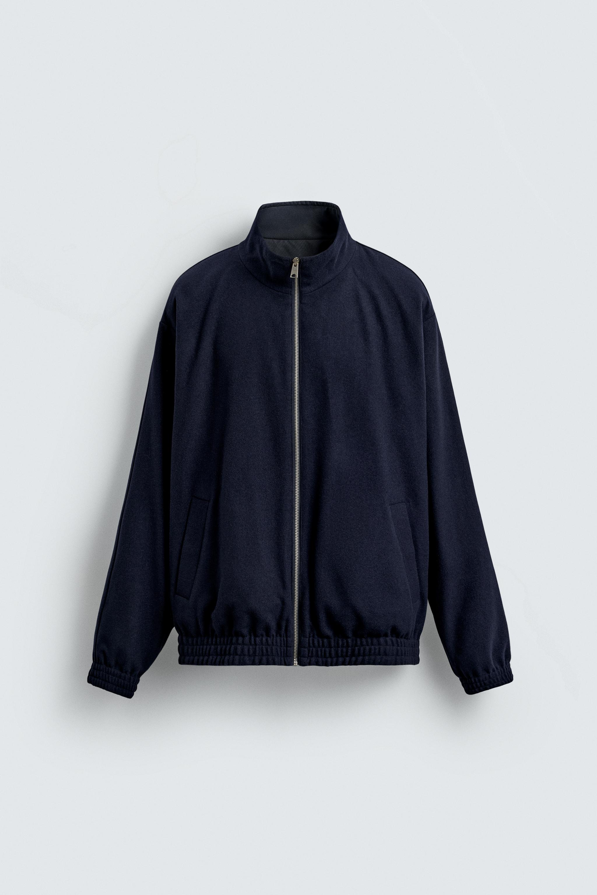 BLOUSON BOMBER RÉVERSIBLE LAINE - CACHEMIRE